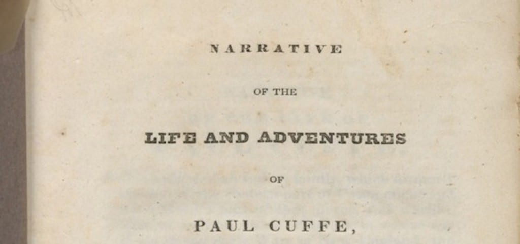 narrative of the life and adventures of paul cuffe