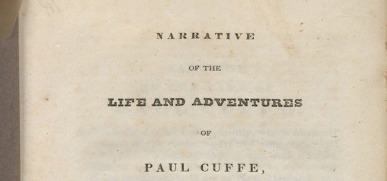 narrative of the life and adventures of paul cuffe